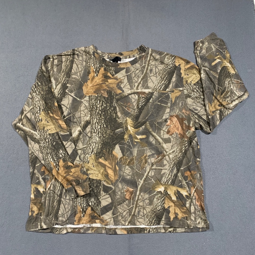 Winchester Pocket T-Shirt Mens XL Realtree Camo Long Sleeve Hunting Tee
